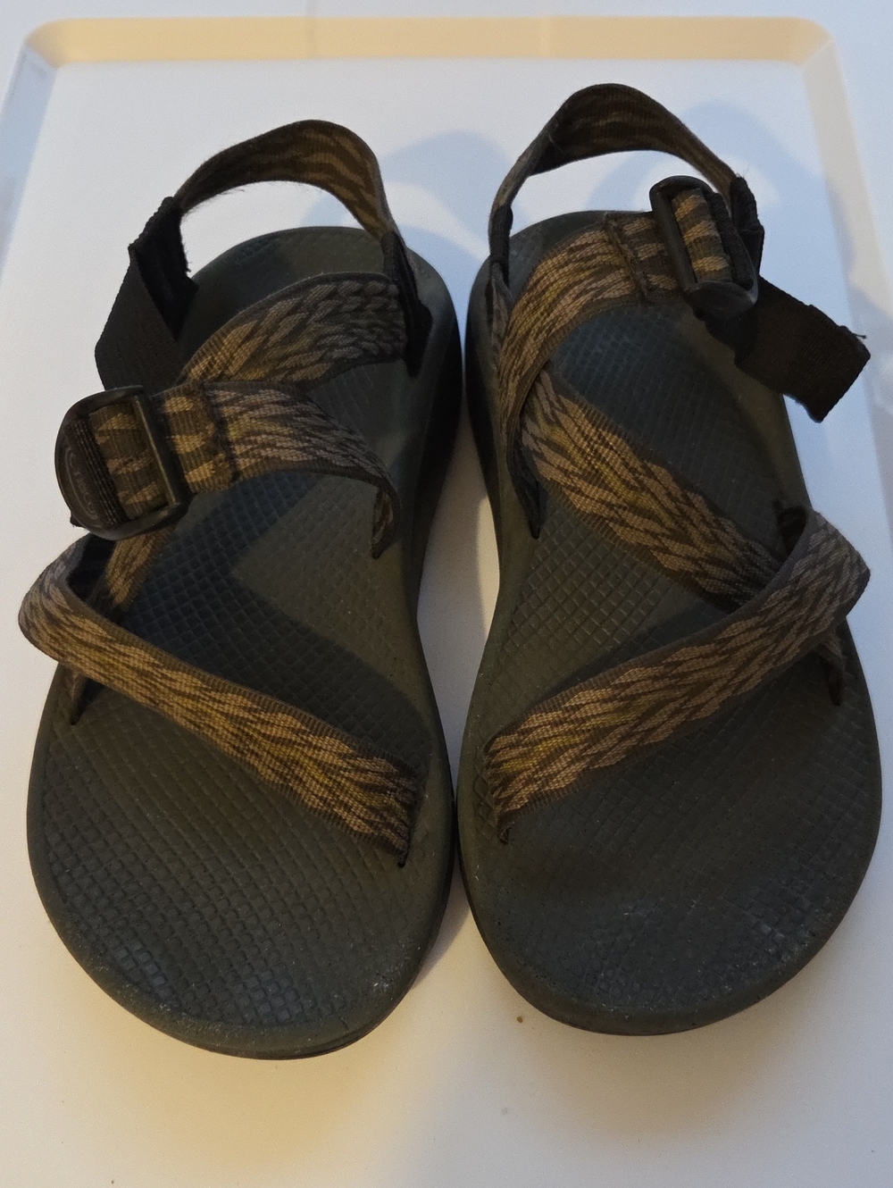 Chaco Black Embossed Logo Detail